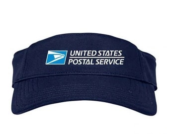 USPS LOGO 2 Cap USPS Embroidered Baseball Hat Silver Gray w/Black Embroidery USPS LOGO 2 Cap USPS Embroidered Baseball Hat Silver Gray w/Black Embroidery