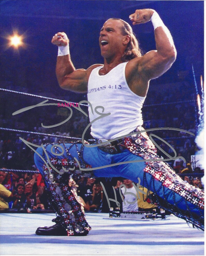 SHAWN MICHAELS 3 REPRINT 8x10 Signed Autographed Photo Etsy