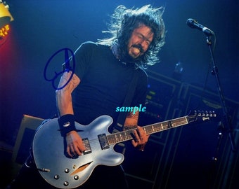Nate Mendel Signed A4 Framed Photo Display Foo Fighters Autograph Memorabilia 