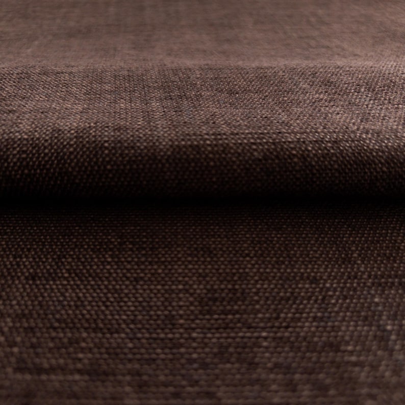 Dark Brown Drapery Fabric