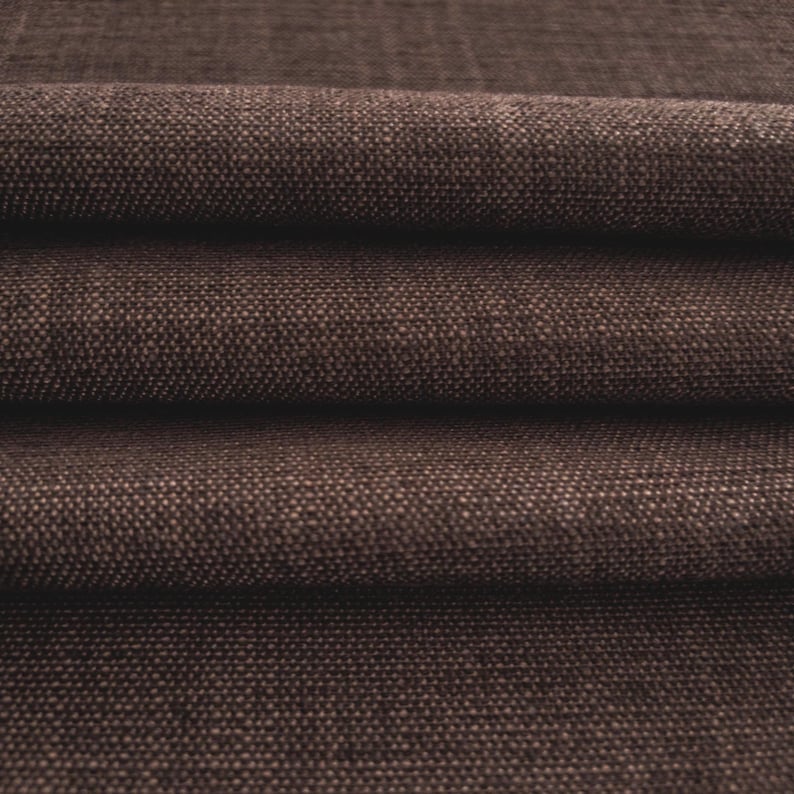 Dark Brown Drapery Fabric