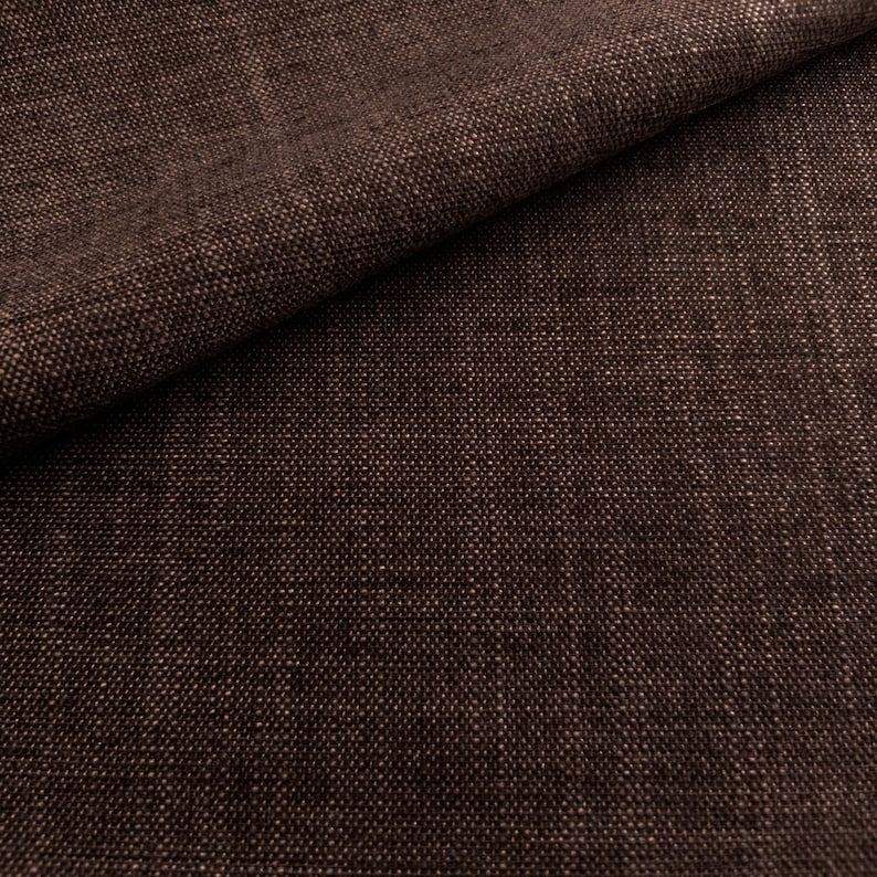 Dark Brown Drapery Fabric
