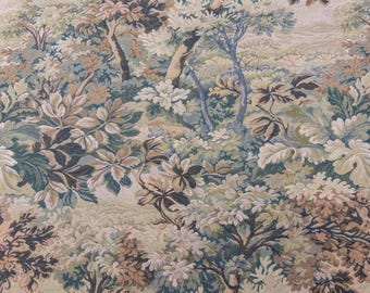 Tela de tapiz verde para tapicería de sillas, tela para cortinas inspirada en la naturaleza para cojines, tela de cortina marrón texturizada cortada a medida.