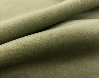 Green Velvet Upholstery Fabric for Chairs Light Green Luxury Soft Velvet Fabric for Pillows Sage Green Velvet Decorating Fabric by the Yard