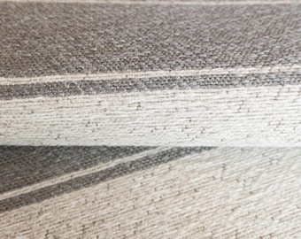 Grey Striped Upholstery Fabric for Chairs Grey Striped Fabric for Cushions Gray Performance Fabric for Drapery Striped Gray Curtain Fabric