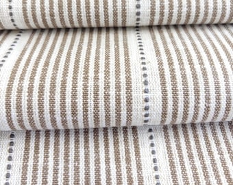 Brown Striped Drapery Fabric Brown Striped Fabric for Curtains Striped Modern Fabric for Pillows Striped Brown Upholstery Fabric by the Yard
