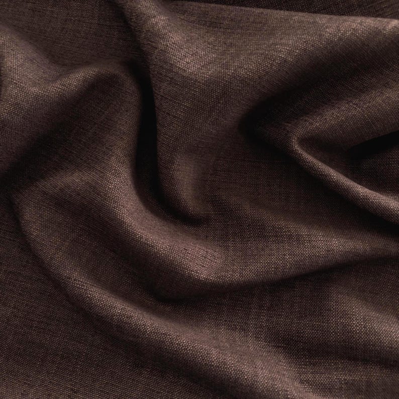Dark Brown Drapery Fabric