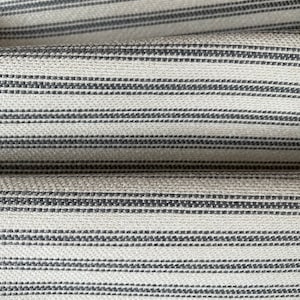 Gray Ticking Stripe Fabric by the Yard, Striped Upholstery Fabric, Gray Grain Sack Fabric, Striped Drapery Fabric, French Ticking Fabric