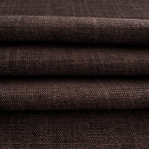 Dark Brown Drapery Fabric Brown Performance Fabric for Curtains Soft Brown Pillow Fabric Upholstery Brown Modern Chenille Fabric by the Yard