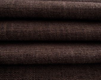 Tela para cortinas color marrón chocolate Tela de alto rendimiento marrón para cortinas Tela suave para cojines color marrón Tapicería Tela de chenilla moderna cortada a medida