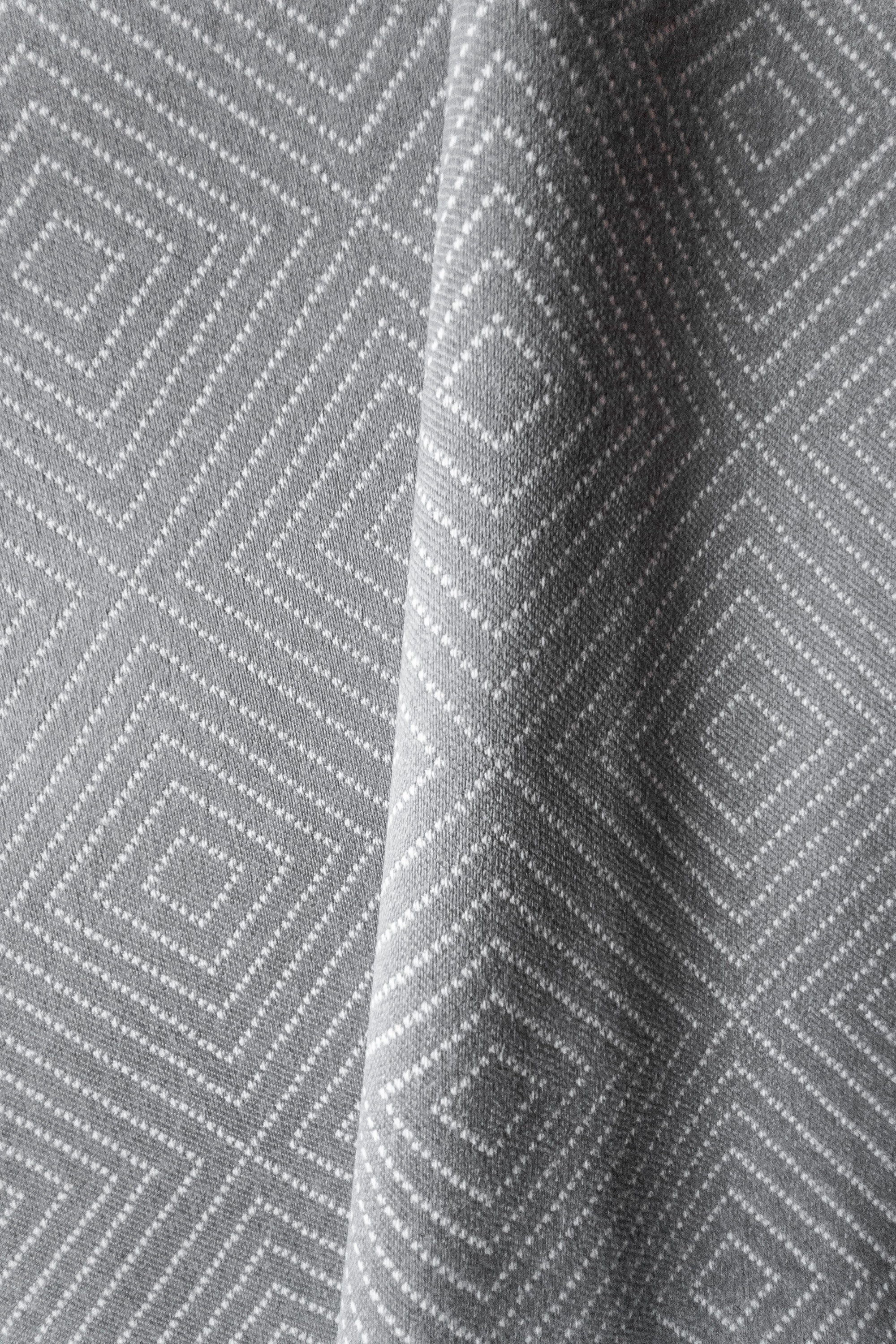 Gray Geometric Upholstery Fabric by the Yard Grey Mid Century Etsy