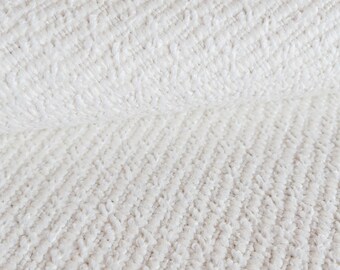 White Textured Upholstery Fabric by the Yard Cream Textured - Etsy