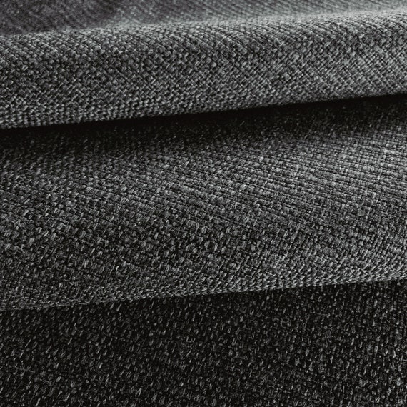 Charcoal Grey Upholstery Fabric by the Yard Indoor/ Outdoor Etsy