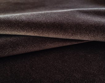 Brown Velvet Upholstery Fabric for Chairs Light Chocolate Brown Luxury Soft Velvet Fabric for Pillows Decorating Velvet Fabric by the Yard