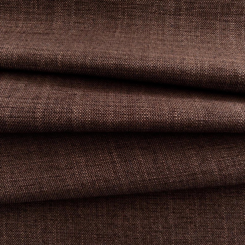 Dark Brown Drapery Fabric