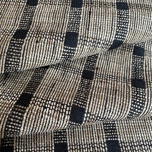 Brown & Black Upholstery Fabric Plaid Brown Modern Fabric for Curtains Texture Fabric Check Drapery Tan Fabric for Chairs Fabric by the Yard