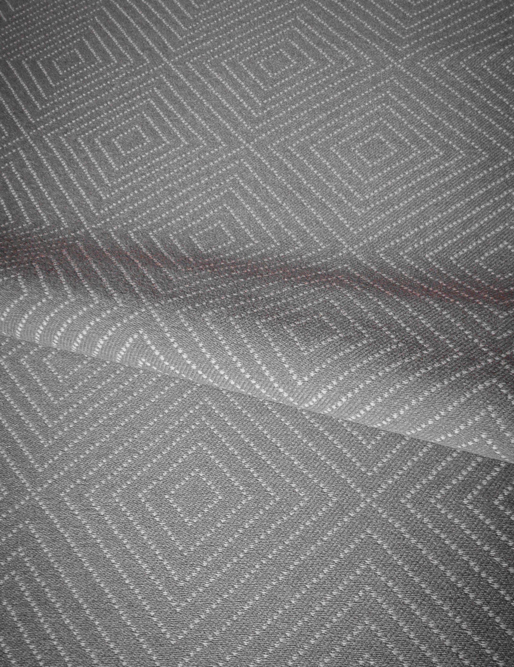 Gray Geometric Upholstery Fabric by the Yard Grey Mid Century Etsy