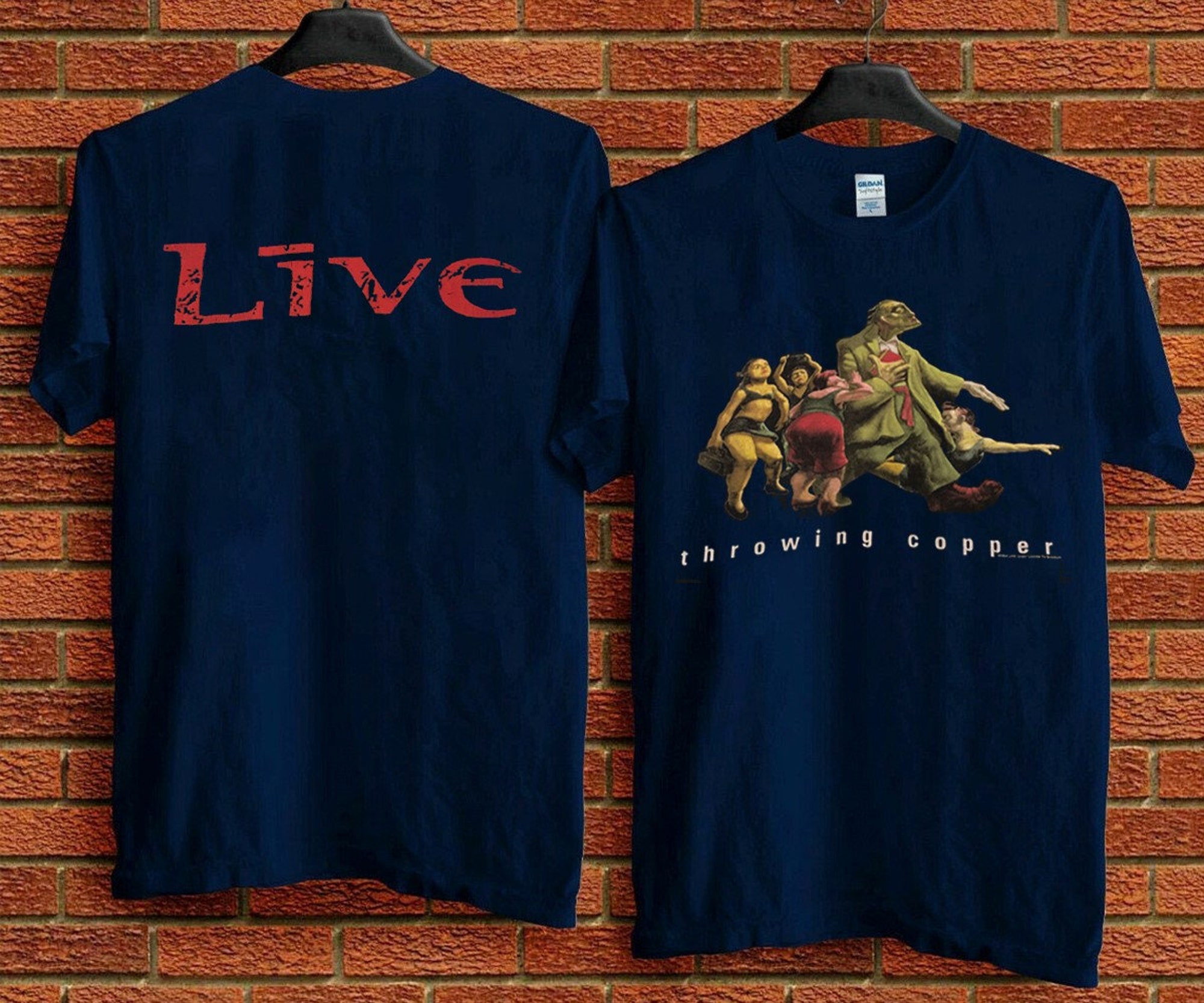 Vintage Live 1994 Throwing Copper Black Concert T-Shirt