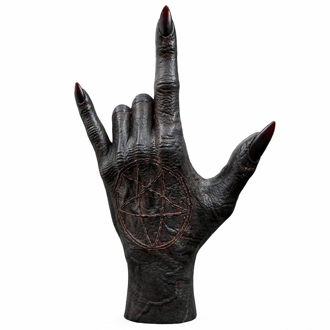 Satan's Hand Rapper SATAN Hand - 22 Cm - Robust and Beautiful Statue - Etsy