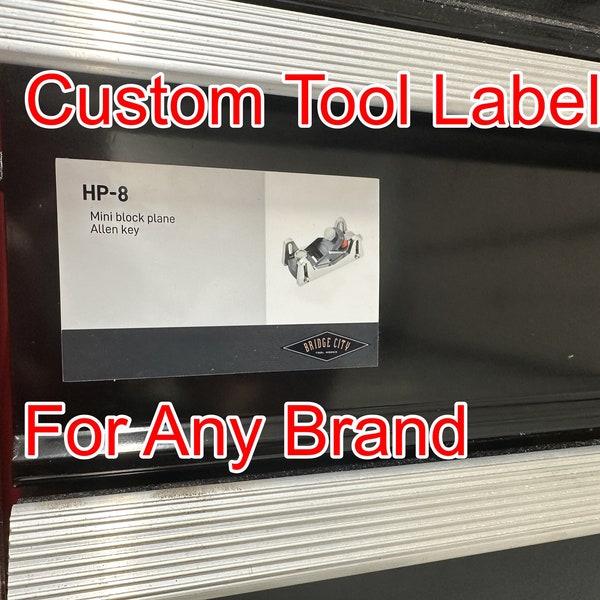 Customized Tool Labels | Shop Organization