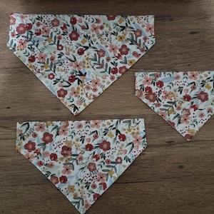 Dog Bandana Slide on Collar - Flower Power - Nicole