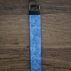 Key Fob Wristlet - Blue Tie Dye