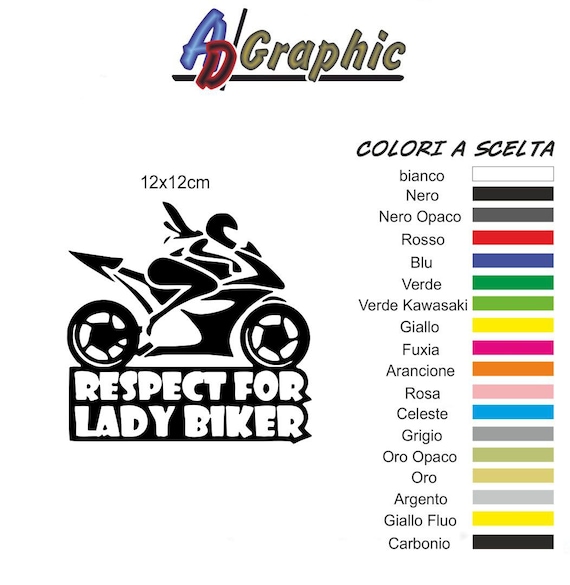 Adesivo Moto Biker Inside Respekt - 14x8.5 Cm, 21 Colori, Resistente Ai Lavaggi - Foto 8