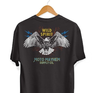 Wild Spirit Eagle T-Shirt, Retro Style Graphic Eagle Tee, Unisex Adult Shirt