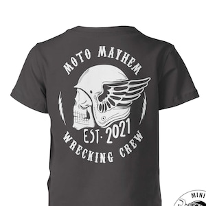 T-shirt moto enfant Wrecking Crew, t-shirt moto enfant Mayhem