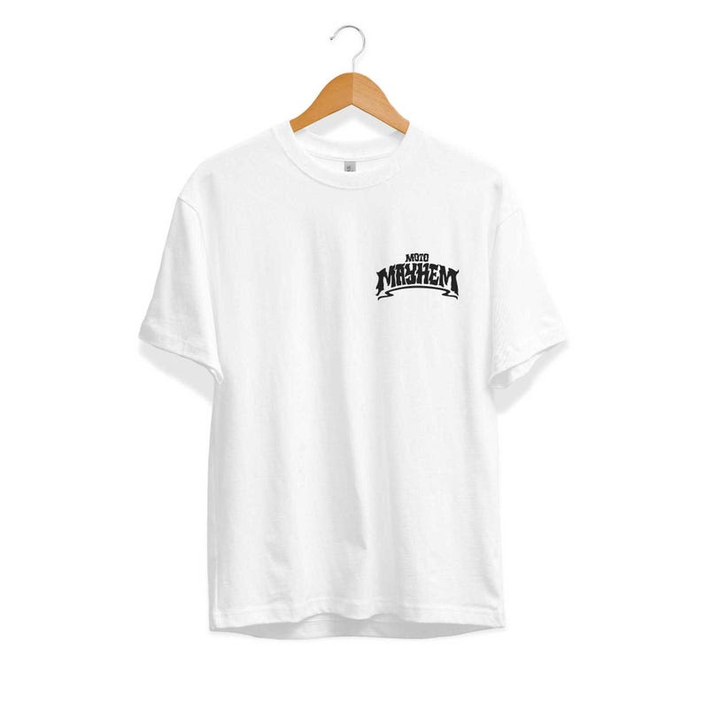 Etwas ging falsch Skater T-Shirt, Skateboard T-Shirt, Moto Mayhem Unisex Erwachsene T-Shirt Bild 3