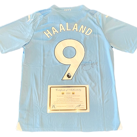 Erling Haaland - Manchester City signé 6 x 4 Pouces