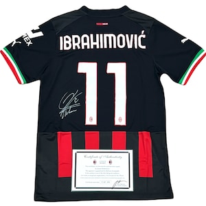 2022 ZLATAN IBRAHIMOVIC Signiertes AC Milan Puma®-Trikot mit Autogrammnummer