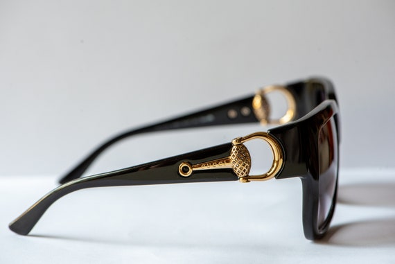 Vintage Gucci GG3713/S Oversized Sunglasses in Bl… - image 5