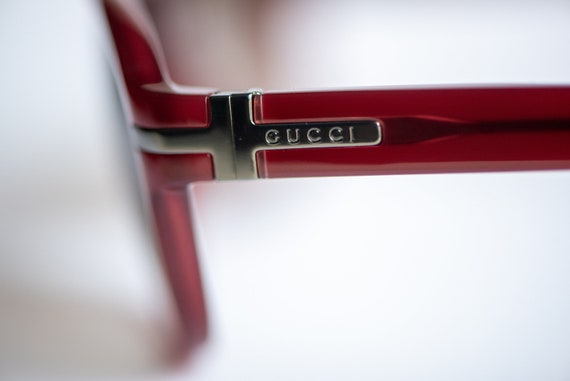 Vintage Gucci GG 1051/S  Burgundy Unisex Sunglass… - image 6