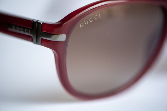 Vintage Gucci GG 1051/S  Burgundy Unisex Sunglass… - image 5
