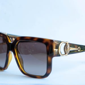 Vintage Gucci GG3713/S Oversized Sunglasses in Brown and