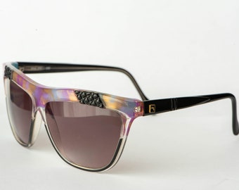 Vintage Sover 252 Vintage Sunglasses / 80s / Italian Design / Acetate / Perfect condition