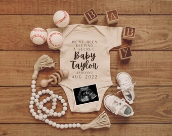 Digital Baseball Pregnancy Announcement / Baseball Baby Announcement / Sport Pregnancy / Softball Baby / Social media Facebook Instagram
