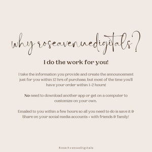 Digital Adoption Announcement / Adopting Announcement / Adopt Baby / Digital Announcement For Adoption / Social media Facebook Instagram image 3