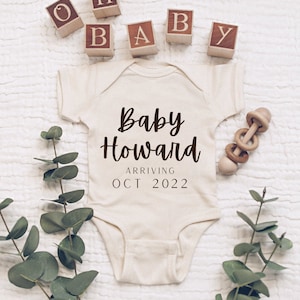 Digital Pregnancy Announcement / Gender Neutral / Baby Announcement / Minimalist Baby / Simple Pregnancy / Social media Facebook Instagram