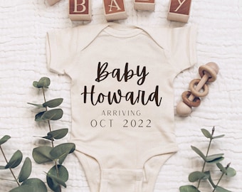 Digital Pregnancy Announcement / Gender Neutral / Baby Announcement / Minimalist Baby / Simple Pregnancy / Social media Facebook Instagram