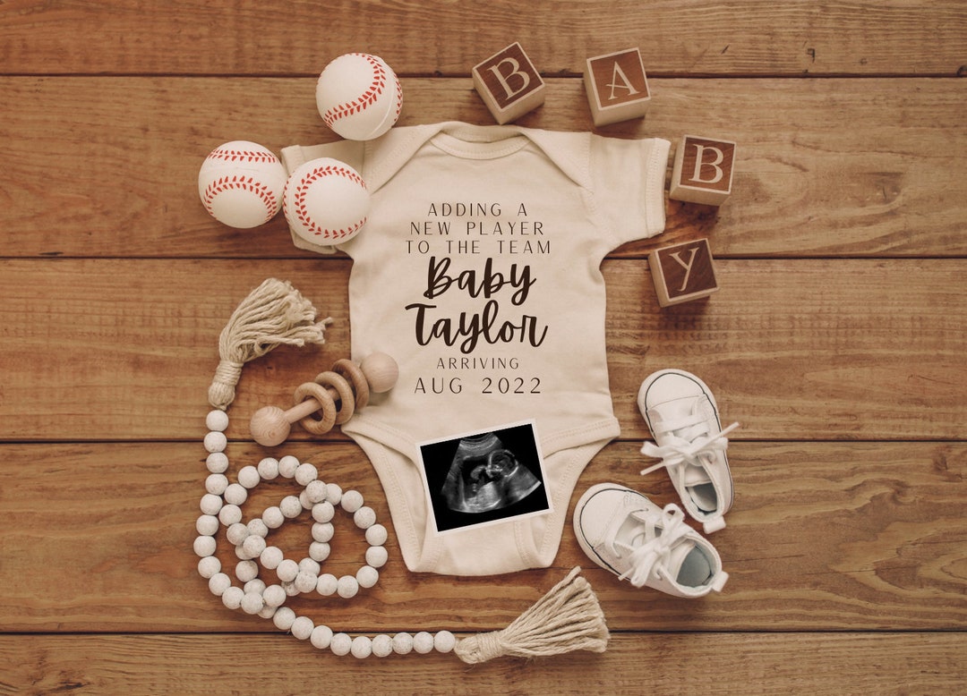 Digital Baseball Pregnancy Announcement / Baseball Baby Announcement