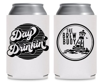 DAY DRINKIN' Floating Can Cooler/Floating Drink Cooler/Floating Drink Holder/Can Cooler/Fathers Day Gift/Summertime/Drink Cooler/Beer Holder