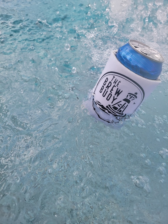 Happy and Salty Floating Can Cooler/floating Drink Holder/floating