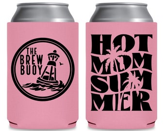 HOT MOM SUMMER/ Brew Buoy/ Floating Can Cooler/ Floating Drink Holder/ Floating Cozie/ Drink Holder/ Can Cooler/ Floating Drinkware