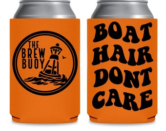BOAT HAIR DONTCARE/ Brew Buoy/ Floating Can Cooler/ Floating Drink Holder/ Floating Cozie/ Drink Holder/ Can Cooler/ Floating Drinkware