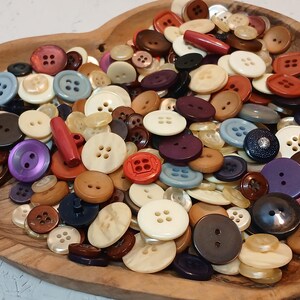 Bag Of Vintage Assorted Color Crafting or Sewing Buttons