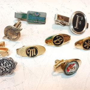 9 Vintage Tie  Clips