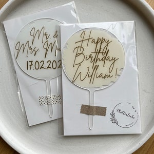 Cake Topper Acrylic | Personalized