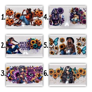 UV DTF 16oz Cup Wrap für 16oz Becher Glas oder Acryl